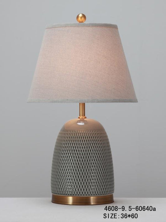 Grey & Gold Table Lamp
