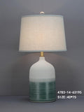 White & Green Table Lamp