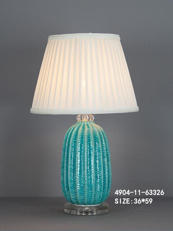 Teal Table Lamp