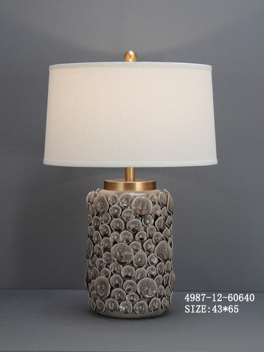 Grey & Gold Table Lamp