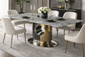 Luxeon 2m Gold/Chrome Dining Table (2 Colours)