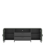 Caldra TV Cabinet 2 Door 2 Drawer 173cm wide 65cm High in Green/Grey