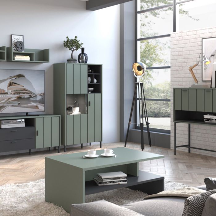 Caldra Coffee Table in Green/Grey