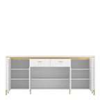 Vetra Sideboard 4 Door 2 Drawer in Alpine White/White Gloss