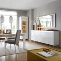 Vetra Sideboard 4 Door 2 Drawer in Alpine White/White Gloss