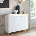 Vetra Sideboard 2 Door in Alpine White/White Gloss