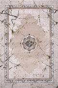 Ruby Cream and Gold Rug