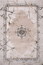 Ruby Cream and Gold Rug