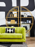 Brasa 3 Seater Green Velvet Sofa