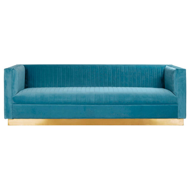 Opal 3 Seater Light Blue Sofa