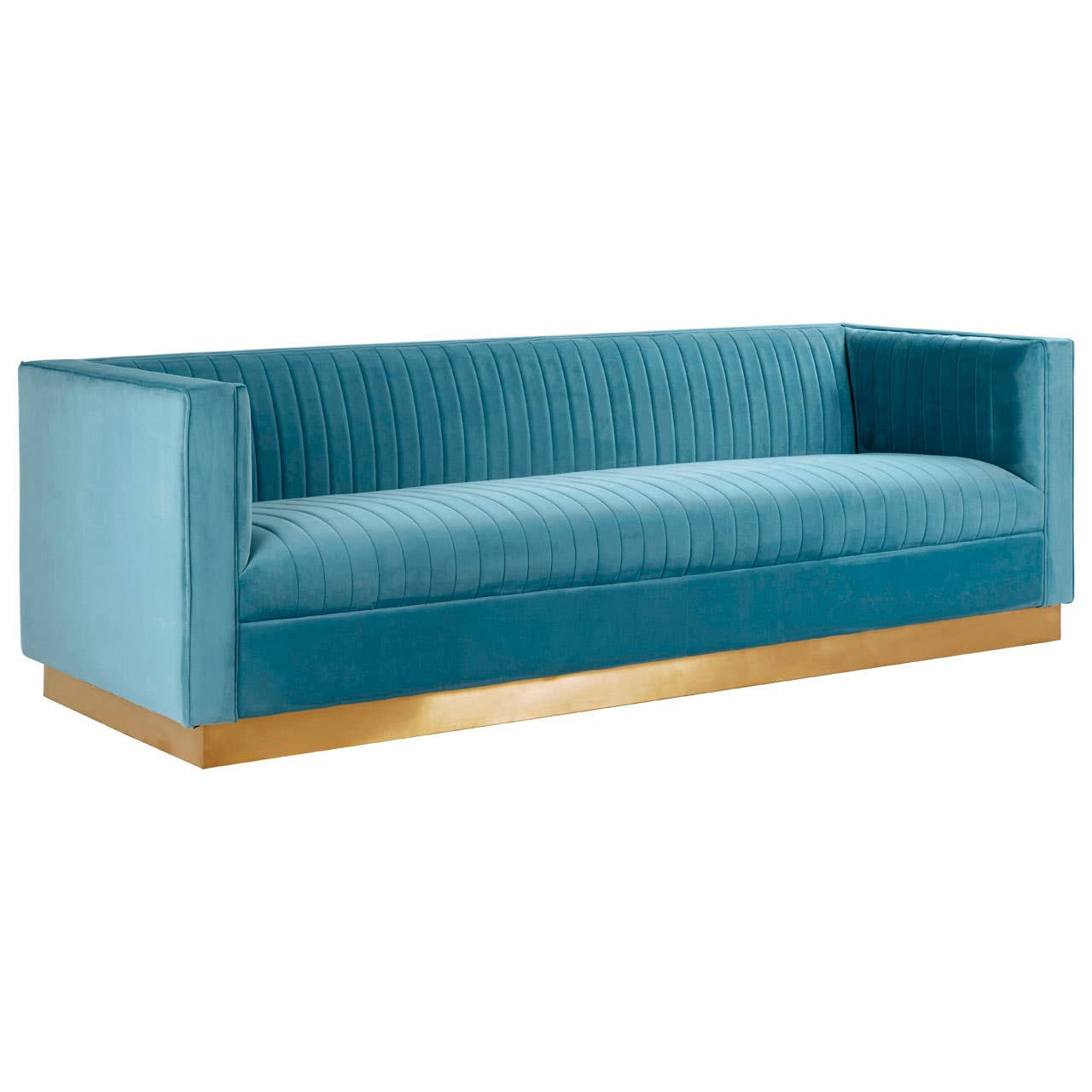 Opal 3 Seater Light Blue Sofa