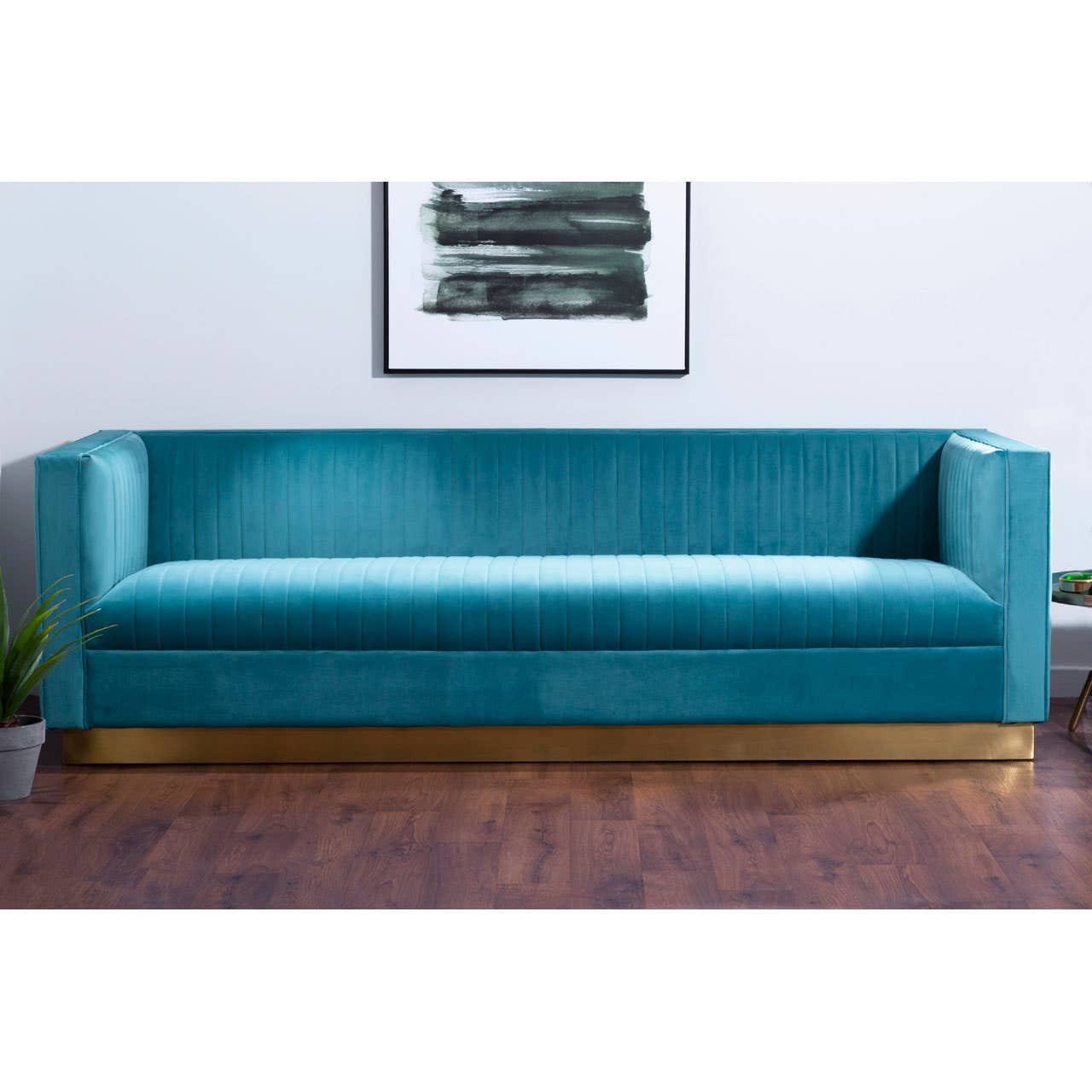 Opal 3 Seater Light Blue Sofa