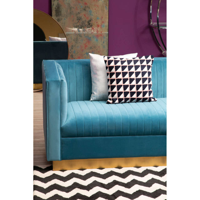 Opal 3 Seater Light Blue Sofa