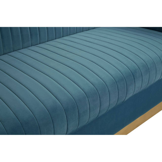 Opal 3 Seater Light Blue Sofa