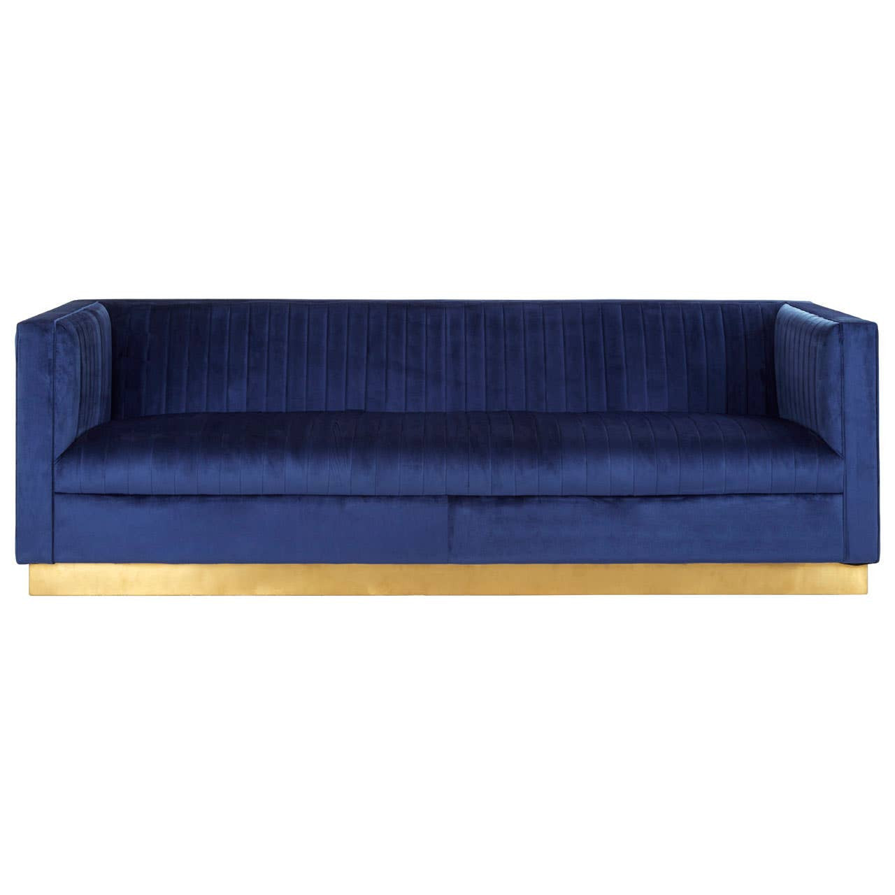 Opal 3 Seater Deep Blue Sofa