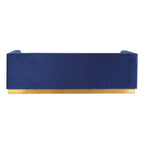 Opal 3 Seater Deep Blue Sofa