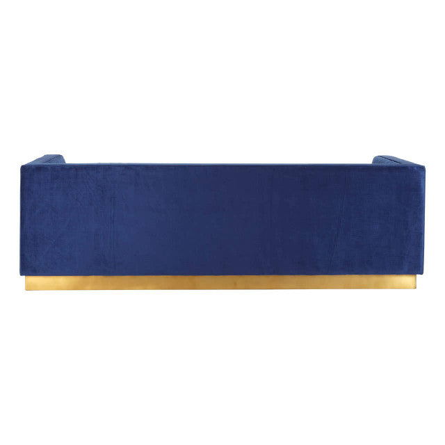 Opal 3 Seater Deep Blue Sofa