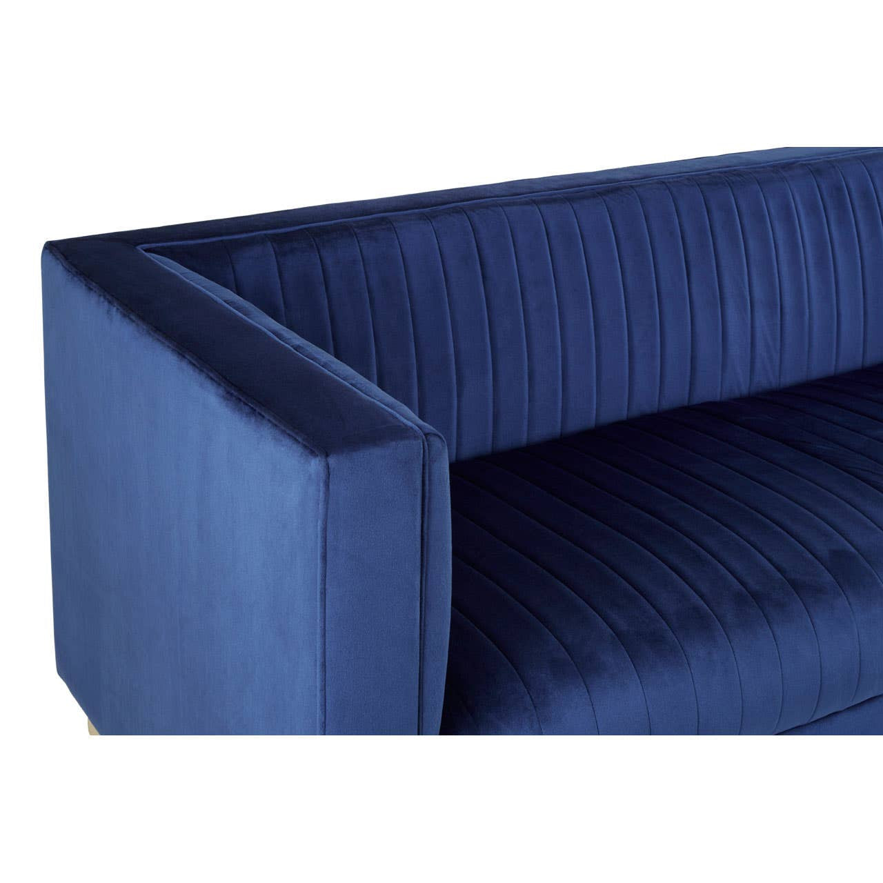 Opal 3 Seater Deep Blue Sofa