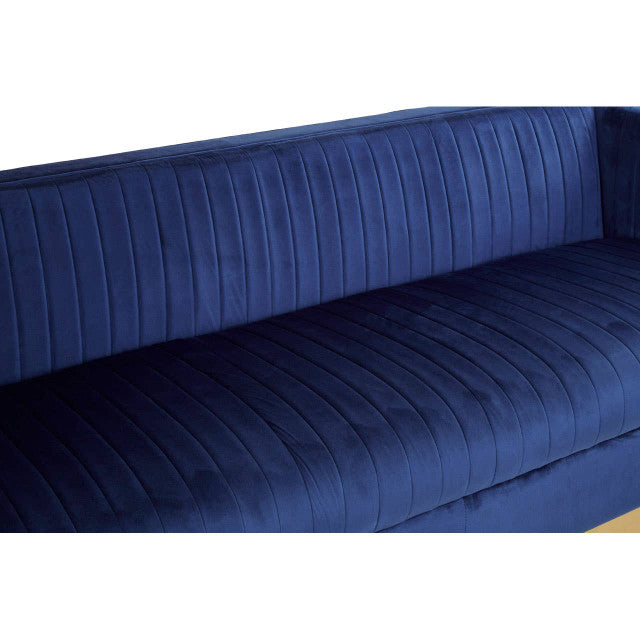 Opal 3 Seater Deep Blue Sofa