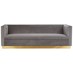 Opal 3 Seater Grey Sofa