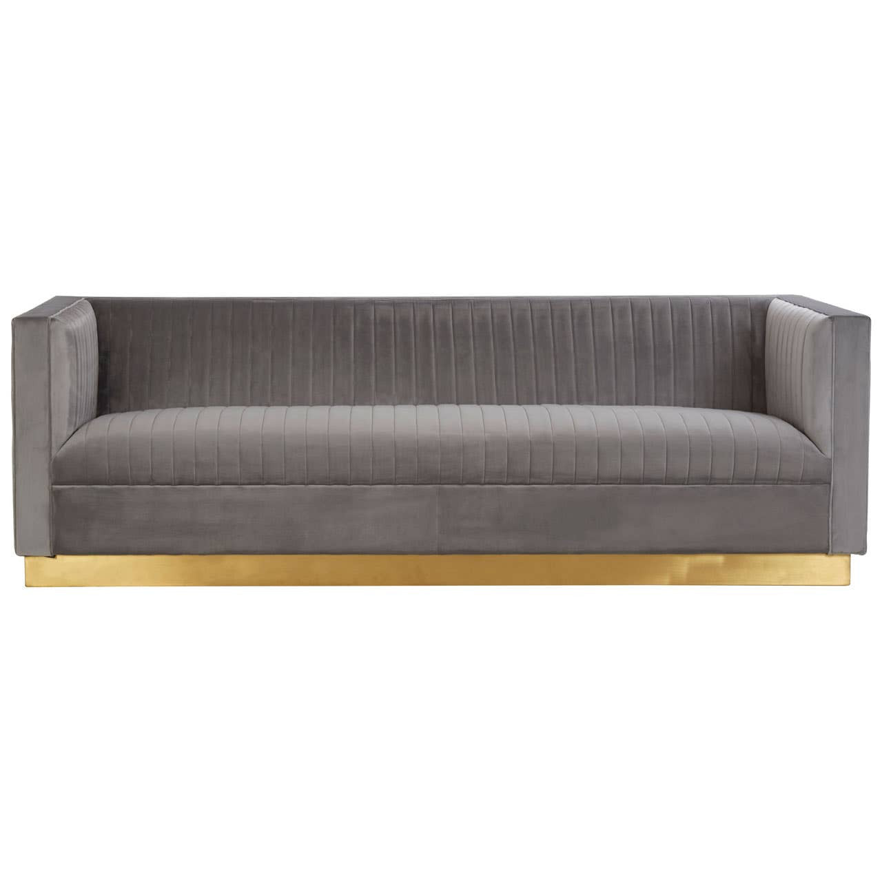Opal 3 Seater Grey Sofa