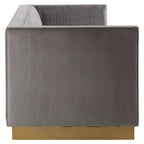 Opal 3 Seater Grey Sofa
