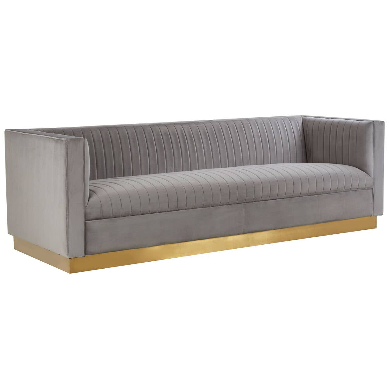 Opal 3 Seater Grey Sofa