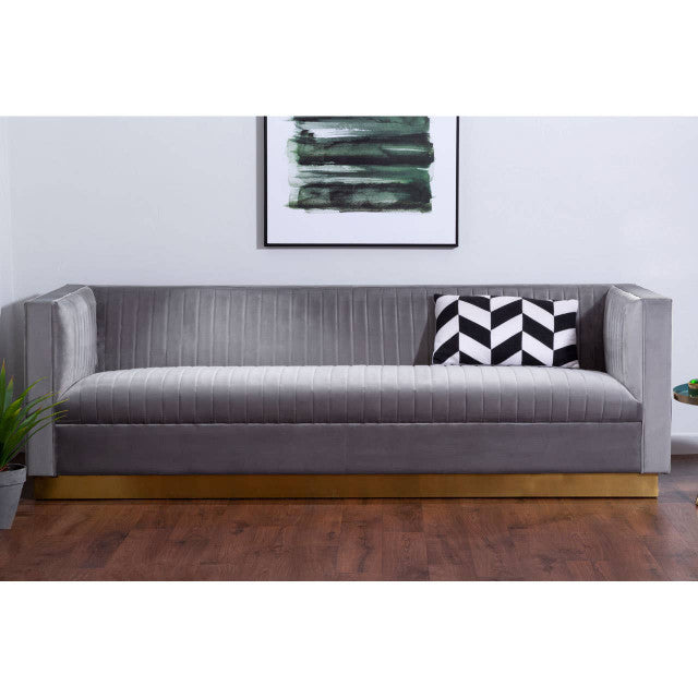 Opal 3 Seater Grey Sofa