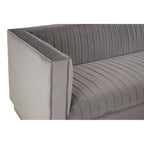 Opal 3 Seater Grey Sofa