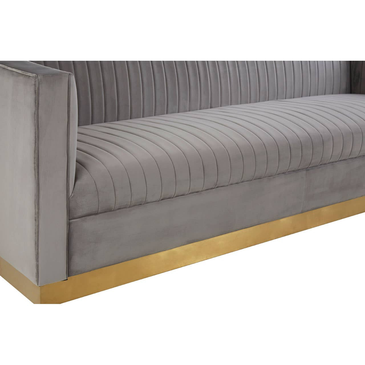 Opal 3 Seater Grey Sofa