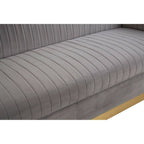 Opal 3 Seater Grey Sofa