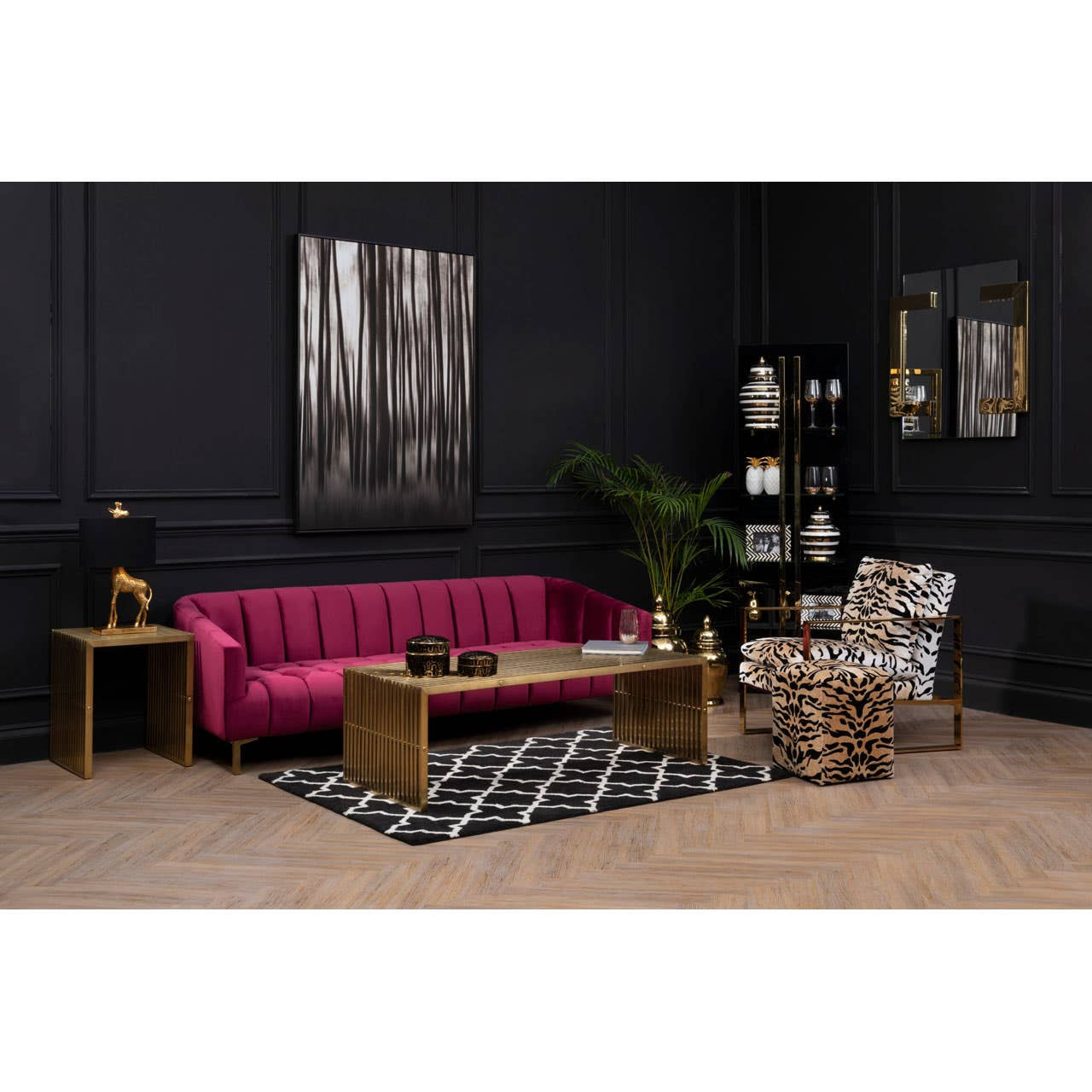 Bella 3 Seater Wine Velvet Sofa