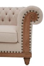 Cabra Chesterfield Cream Armchair