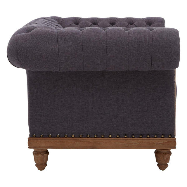 Cabra Chesterfield Graphite Grey Chair