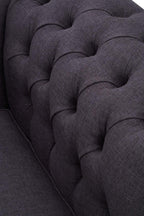 Cabra Chesterfield Graphite Grey Chair