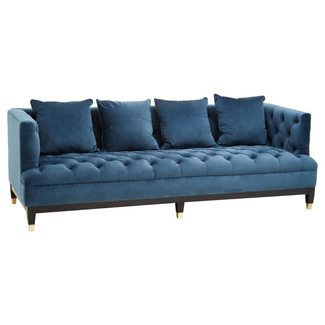 Sefira 3 Seater Navy Fabric Sofa