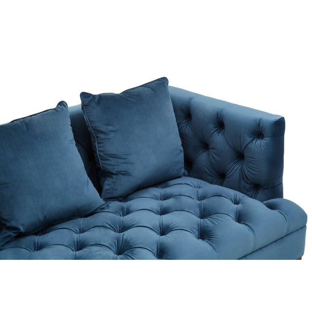 Sefira 3 Seater Navy Fabric Sofa