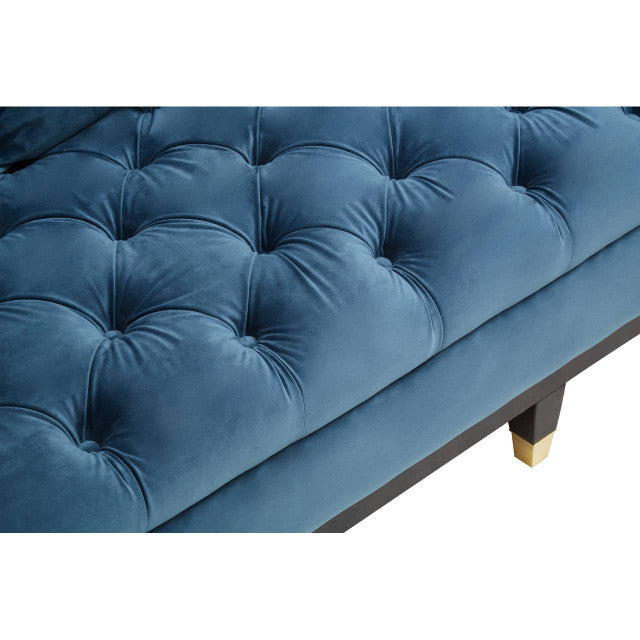 Sefira 3 Seater Navy Fabric Sofa