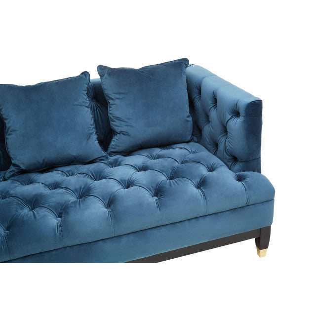 Sefira 3 Seater Navy Fabric Sofa