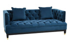 Sefira 2 Seater Navy Fabric Sofa