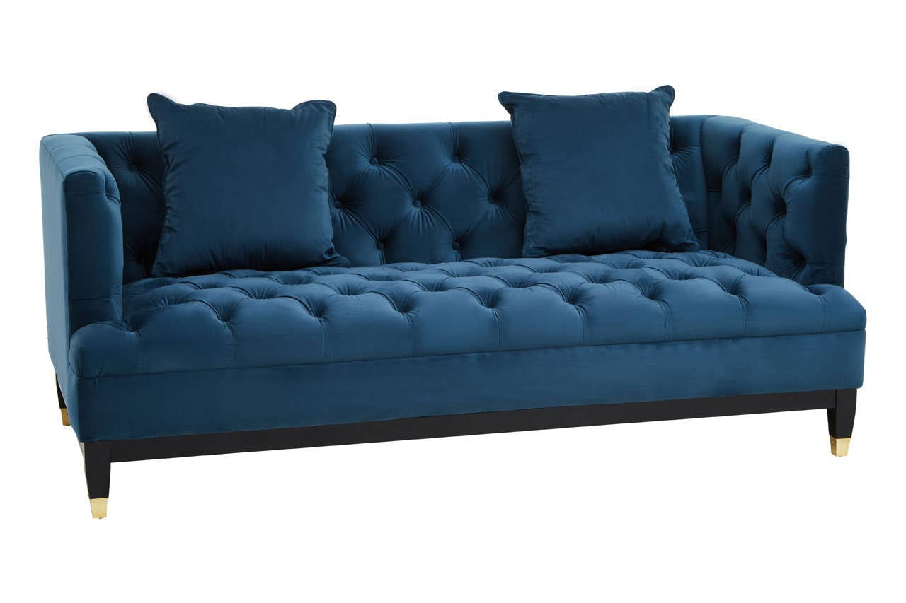 Sefira 2 Seater Navy Fabric Sofa