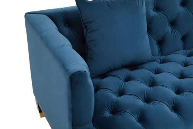Sefira 2 Seater Navy Fabric Sofa