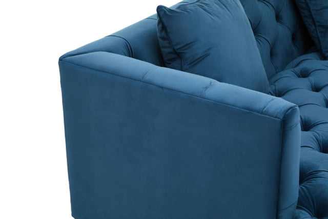 Sefira 2 Seater Navy Fabric Sofa