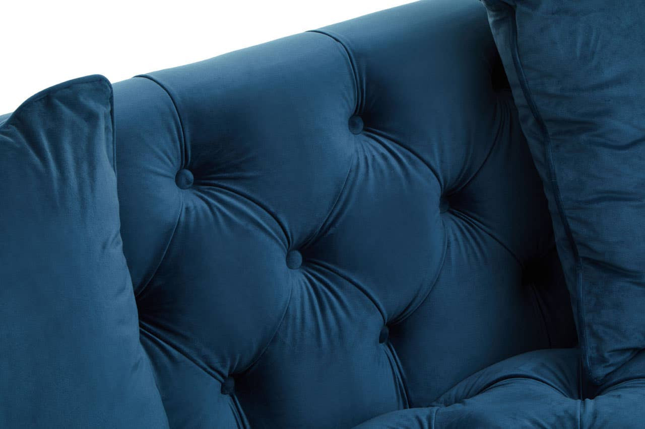 Sefira 2 Seater Navy Fabric Sofa