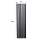 Acoustic Slatted Wall Panel - Black Oak 2.4m x 0.6m (2 Pieces)