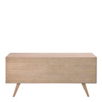 Nivaro Sideboard with 4 Drawers and Sliding Door in White Oak