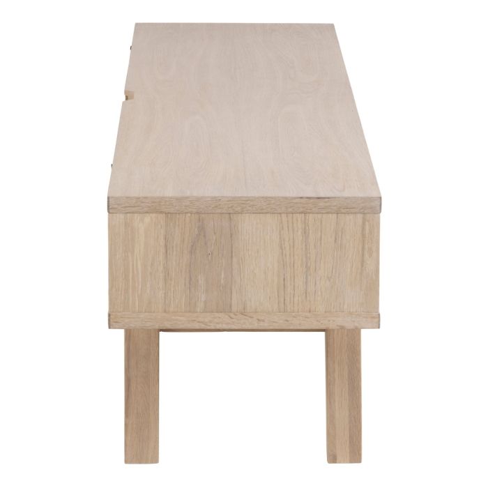 Nivaro TV Unit with 2 Drawers in White Oak