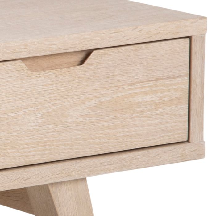 Nivaro TV Unit with 2 Drawers in White Oak