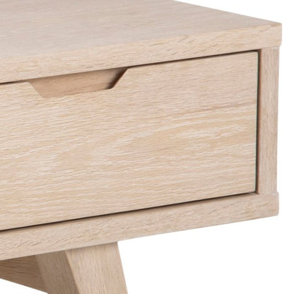 Nivaro TV Unit with 2 Drawers in White Oak