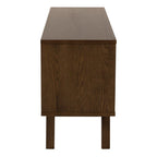 Nivaro Sideboard with 4 Drawers and Sliding Door in Smoked Oak